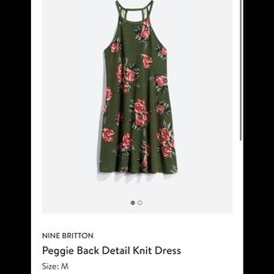 Nine Britton green floral dress